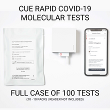 Levi's - Cue Health COVID‑19 Rapid Molecular Test, Sold by Case (100 Tests | 10 boxes of 10 tests)