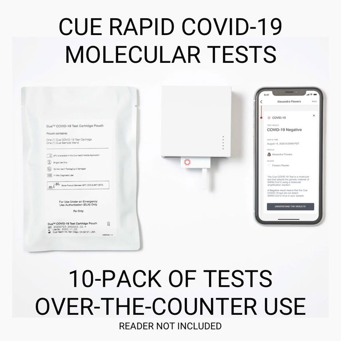 JCPP ONLY - Cue Health COVID‑19 Rapid Molecular Test 10-Pack (Over-The-Counter Use)