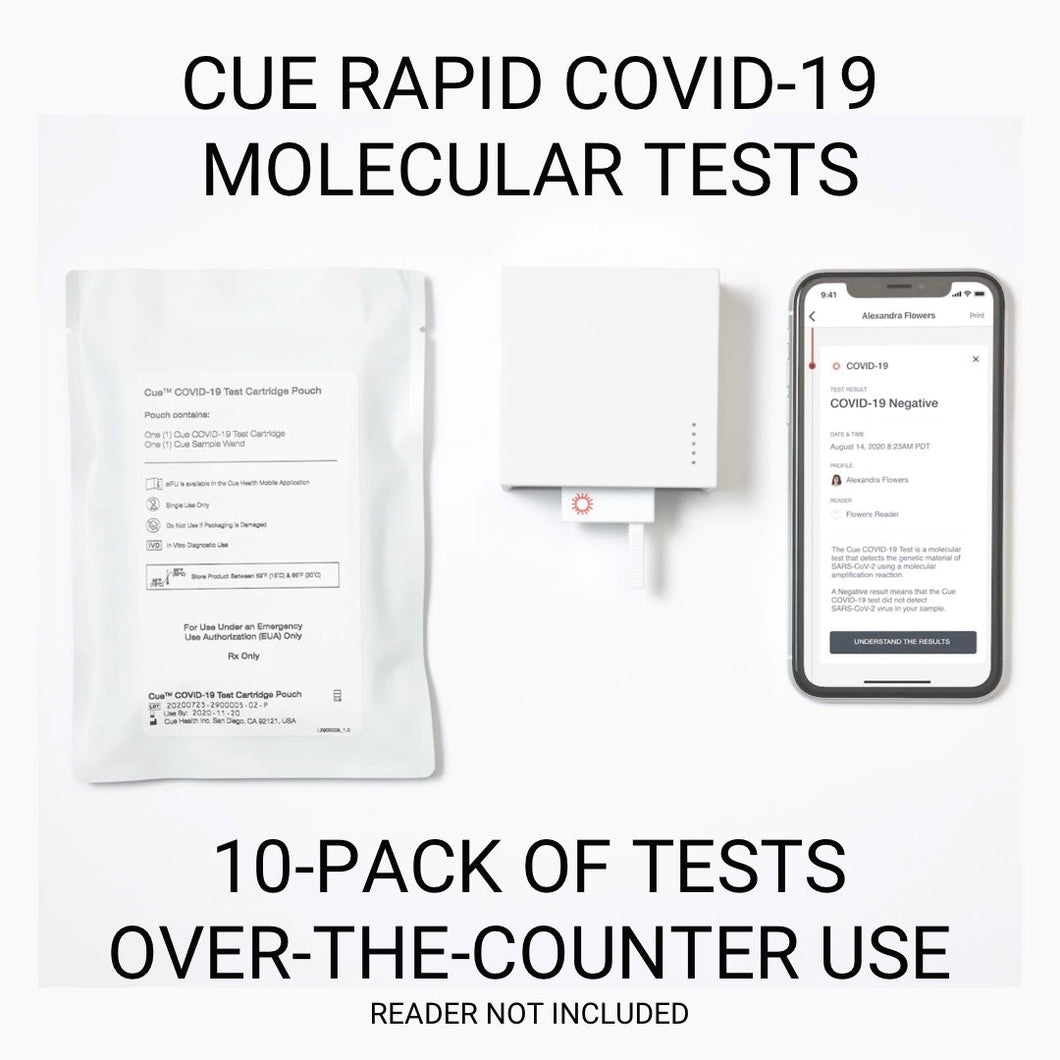For Meta Employees Only: Cue Health COVID‑19 Rapid Molecular Test 10-Pack (Over-The-Counter Use)