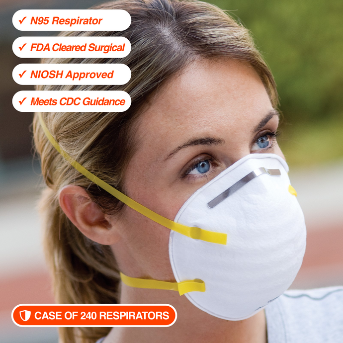 N95 Respirator - 240ea per case (Only Available for Co-op # 36108)