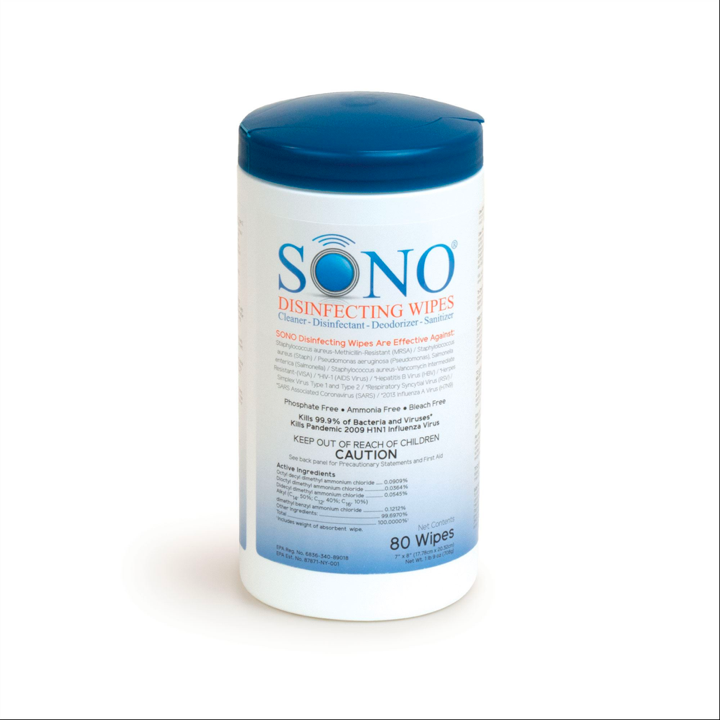 SONO Surface Disinfectant Wipes (6 canisters)