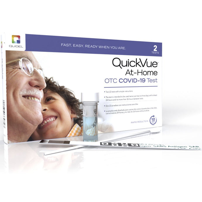 Quidel COVID-19 At-Home Antigen Test with 10 Minute Results (24 Tests Per Case)